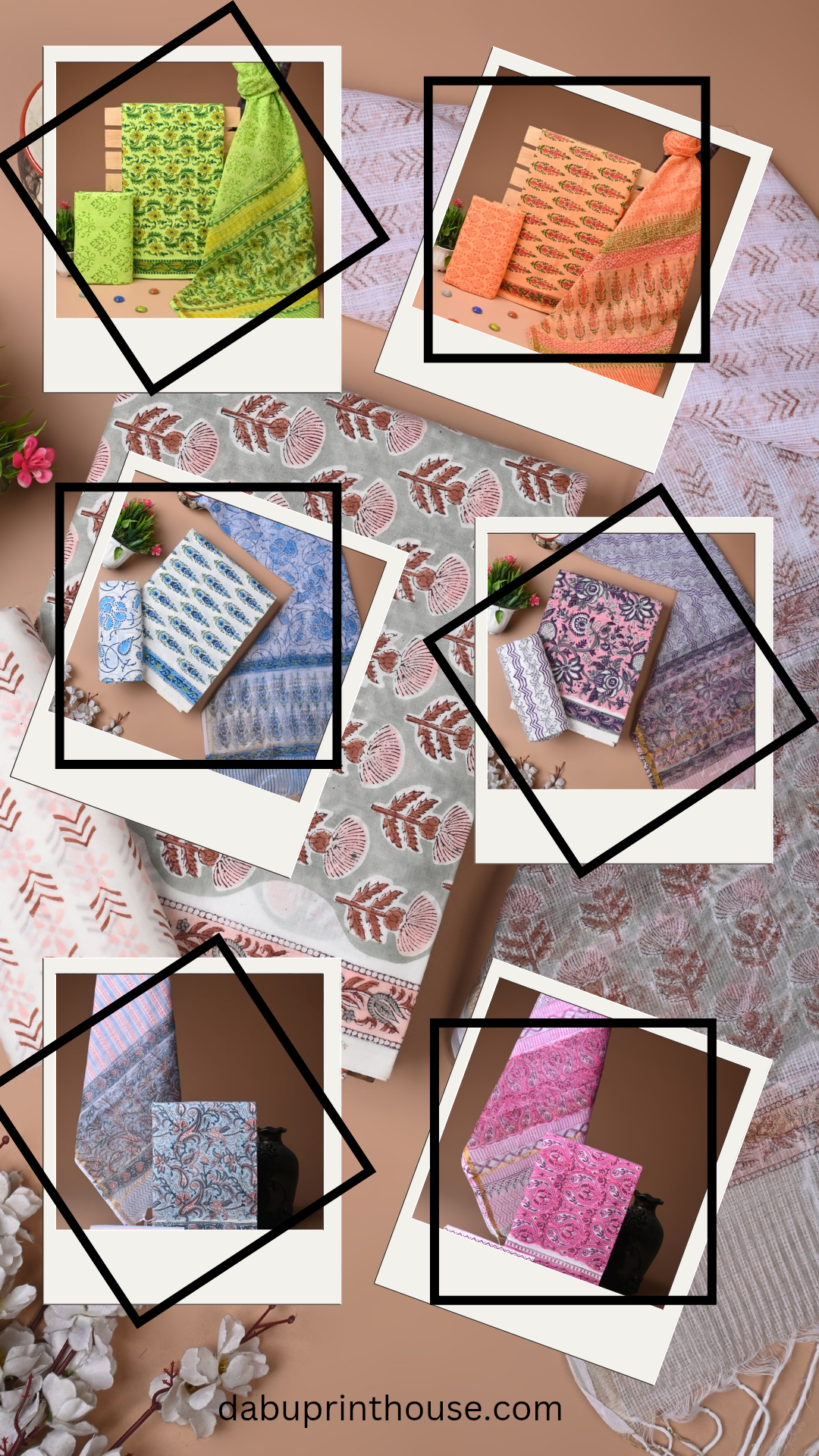 Cotton suit with kota doriya dupatta