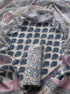 Cotton Suit with malmal dupptta